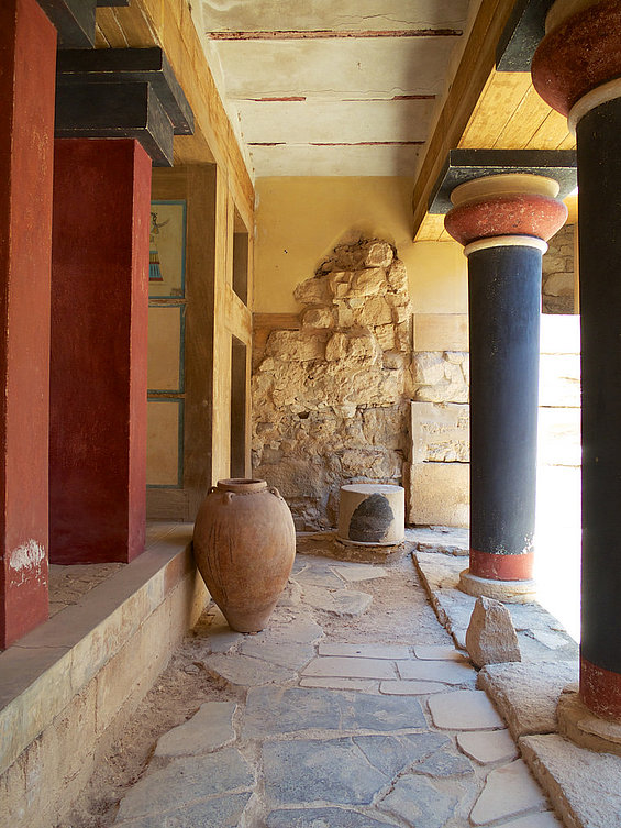 Grécko - Kréta - Heraklion - palác Knossos - pozostatky paláca