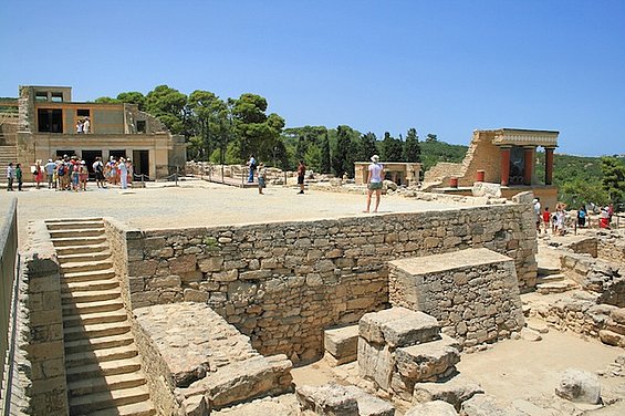 Grécko - Kréta - Heraklion - palác Knossos - pozostatky paláca